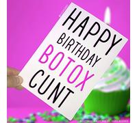 Birthday Cards, Happy Birthday Botox C*nt, Funny Card, Novelty Card, Greeting Card, Offensive Birthday Card, Adult Humour, Rude Card, PC22