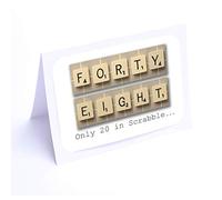 Birthday Cards Scrabble (48th Birthday Card)