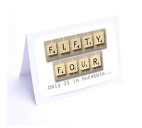 Birthday Cards Scrabble (54th Birthday Card)