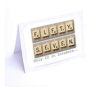 Birthday Cards Scrabble (57th Birthday Card)