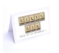Birthday Cards Scrabble (66th Birthday Card)
