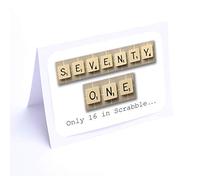 Birthday Cards Scrabble (71st Birthday Card)