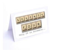 Birthday Cards Scrabble (74th Birthday Card)