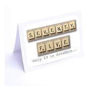Birthday Cards Scrabble (75th Birthday Card)