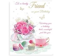 Birthday Cards To A Lovely Friend 6" X 8" Size/We also have multipack/christmas cards packs/thank you cards multipack/wholesale/multipack