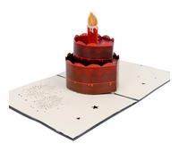Birthday Cards with Blowable Candle 3D Pop Up Birthday Cake Music Cards Happy Birthday Unique Gift Men Women Sister Friend
