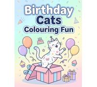 Birthday Cats Colouring Fun