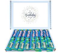 Birthday Celebration Sweet Box | Bazooka Apple Flavoured Chewy Candy Box 24 Pack of Sour Chew Sticks| Individually Wrapped Soft & Tangy Sweets |Happy Birthday Packaging, Gift for All Ages