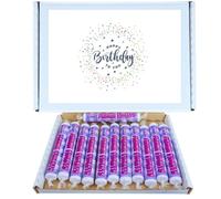 Birthday Celebration Sweet Box | Classic Floral Fizzy Sweets Giant Parma Violets 12 Pack Retro Candy | Treats for All Ages