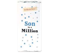 Birthday Chocolate Bar, Luxury Solid Milk Chocolate Son In a Million. Creamy Milk Choc Gift The Perfect Present For The Person You Love Chocolate Bar With a Message 75g BA103541