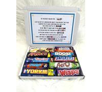 Birthday Chocolate Gift Box - Funny Chocolate Selection Box with Fun Poem - Letterbox Birthday Gift for Him Her Dad Mum Friend UK