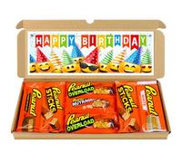 Birthday Chocolate Hamper, Letterbox Chocolate Gift Selection Box of Fullsize American Peanut Butter Chocolate bars, for 13th 16th 18th 21st Birthday Gifts For Kids