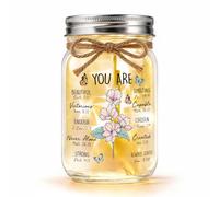 Birthday Christian Gift for Women You Are Bible Verse Mason Jar Night Light