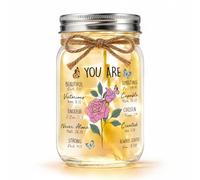 Birthday Christian Gift for Women You Are Bible Verse Mason Jar Night Light