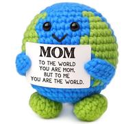 Birthday Christmas Gifts for Mom from Daughter Son Christmas Boxes for Gifts New Bonus Step Mama Mother in Law Mom Gifts Ideas for Mothers Day I Love You Moms Handmade Positive Crochet Animals Earth