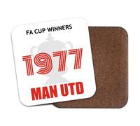 Birthday Coaster Beer Mat Year Born 1977 FA Cup Winners Man Utd CO7252