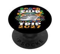 Birthday Cruise 2027 Board the Ship Vacation Family Matching PopSockets Adhesive PopGrip
