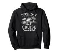 Birthday Cruise Social Club Ocean Travel Pullover Hoodie