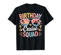 Birthday Cruise Squad Vacation Cruise Ship Anchor Crew Party T-Shirt