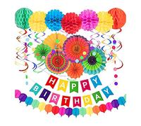 Birthday Decorations Hanging Paper Fans Hanging Set Birthday Bridal Decorations For Swirls Deco Paper Fans