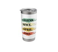 Birthday Design Legendary Since April 1985 Retro Stainless Steel Insulated Tumbler