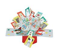 Birthday Dogs Happy Birthday Pop Up Greeting Card 3D Pop-Up Cards