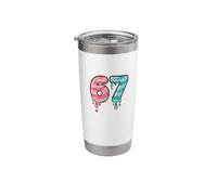 Birthday Drip Number 67, 67th Birthday Sprinkles Stainless Steel Insulated Tumbler