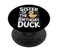 Birthday Duck Sister Matching Family Party Look PopSockets Adhesive PopGrip