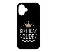 Birthday Dude Retro King Celebrate Case for iPhone 16