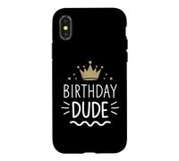 Birthday Dude Retro King Celebrate Case for iPhone X/XS