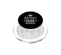 Birthday Dude Retro King Celebrate PopSockets PopGrip for MagSafe