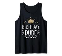 Birthday Dude Retro King Celebrate Tank Top