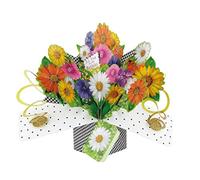 Birthday Flowers Pop-Up Greeting Card Original Second Nature 3D Pop Up Cards