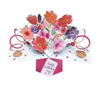 Birthday Flowers Pop-Up Greeting Card Original Second Nature 3D Pop Up Cards