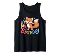 Birthday Fox Women Men & Kids Tank Top