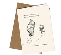 Birthday Friendship Valentine Anniversary Card We'll be friends forever Winnie the Pooh #1341