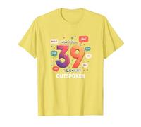 Birthday Gift: 39 Years of Being Outspoken Celebration T-Shirt, Men, Lemon, XXL