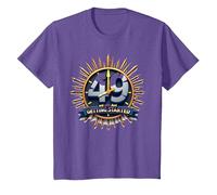 Birthday Gift: 49 and Just Getting Started - Fun Age Quote T-Shirt, Kids, Purple Heather, 4 Years
