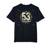 Birthday Gift: 53 and Worth Every Moment Celebration T-Shirt, Men's Big and Tall, Black, 2X Tall