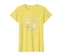 Birthday Gift: 53 and Worth Every Moment Celebration T-Shirt, Women, Lemon, L