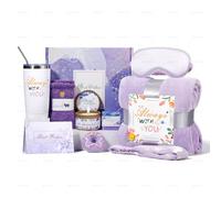 Birthday Gift Basket for Women, Spa Care Package, Relaxing Gift Set for Mom, Wife, Sister, Friend