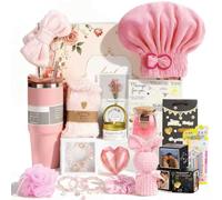 Birthday Gift Baskets for Women, 21 Piece Handmade Surprise Photo Pop Up Box Self Care Gift for Friend Mom Her Sister Wife Girlfriend Coworker, Get Well Soon Relaxing Spa Gifts, Unique Gifts Ideas