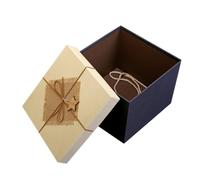 Birthday Gift Box Black Rectangular Paperboard with Ribbon, Chic | Elegant Presentation for Goodies and Books, Multi-Size Options, Protects Contents, Not Easily Deformed