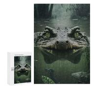 Birthday Gift - Crocodiles Lurk, Adult Tabletop Puzzle, 300 PCS; for Shared Table Time