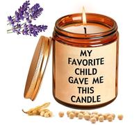Birthday Gift for Mum, 'My Favorite Child Gave Me This Candle', Mum Gifts from Daughter Son, Soy Wax Lavender Fragrance, Ideal Gift for Mom for Mother's Day Christmas Scented Candle (100 ml / 3.5 oz)