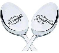 Birthday Gift for Nana and Papa | Christmas Gifts for Grandparents | Wedding Day Present for Grandma and Grandpa | Thanksgiving Gifts for Grandparents | Cool Spoon Gifts from Children Kids - 7 Inches