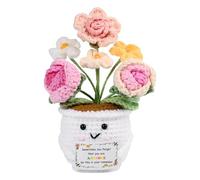 Birthday Gift for Women Positive Crochet Emotional Support Rose, Inspirational Gifts for Women, Positive Affirmation Gifts, Congratulations Well Done Graduation Present for Desk Decor