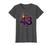 Birthday Gift: I Make 43 Look Good Funny Age Celebration T-Shirt, Women, Dark Heather Grey, XS