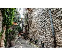 Birthday Gift Idea Puzzle 100 Pieces City Scene French Riviera Saint-Paul-de-Vence 45.5x35.5CM