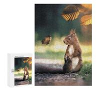 Birthday Gift - The Squirrel And Butterfly, Challenging Puzzle for Adults, 300 PCS - for A Rewarding Weekend Challenge